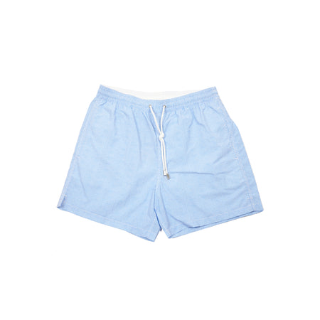Fiorio Dot Print Swim Shorts in Light Blue