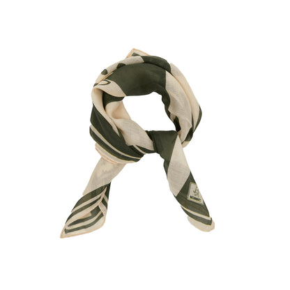 GRP Max Rohr Scarf in green "Man walking Pig"