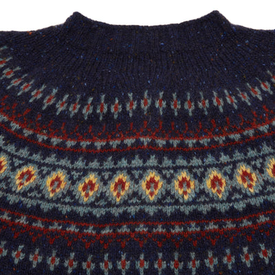 Harley Women's Fair Isle Yoke Cardigan in Jura