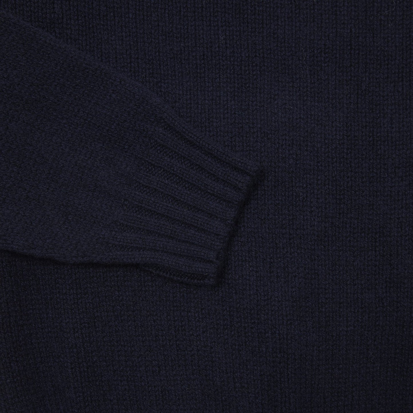 Harley Roll-Neck Geelong Lambswool Jumper in Navy