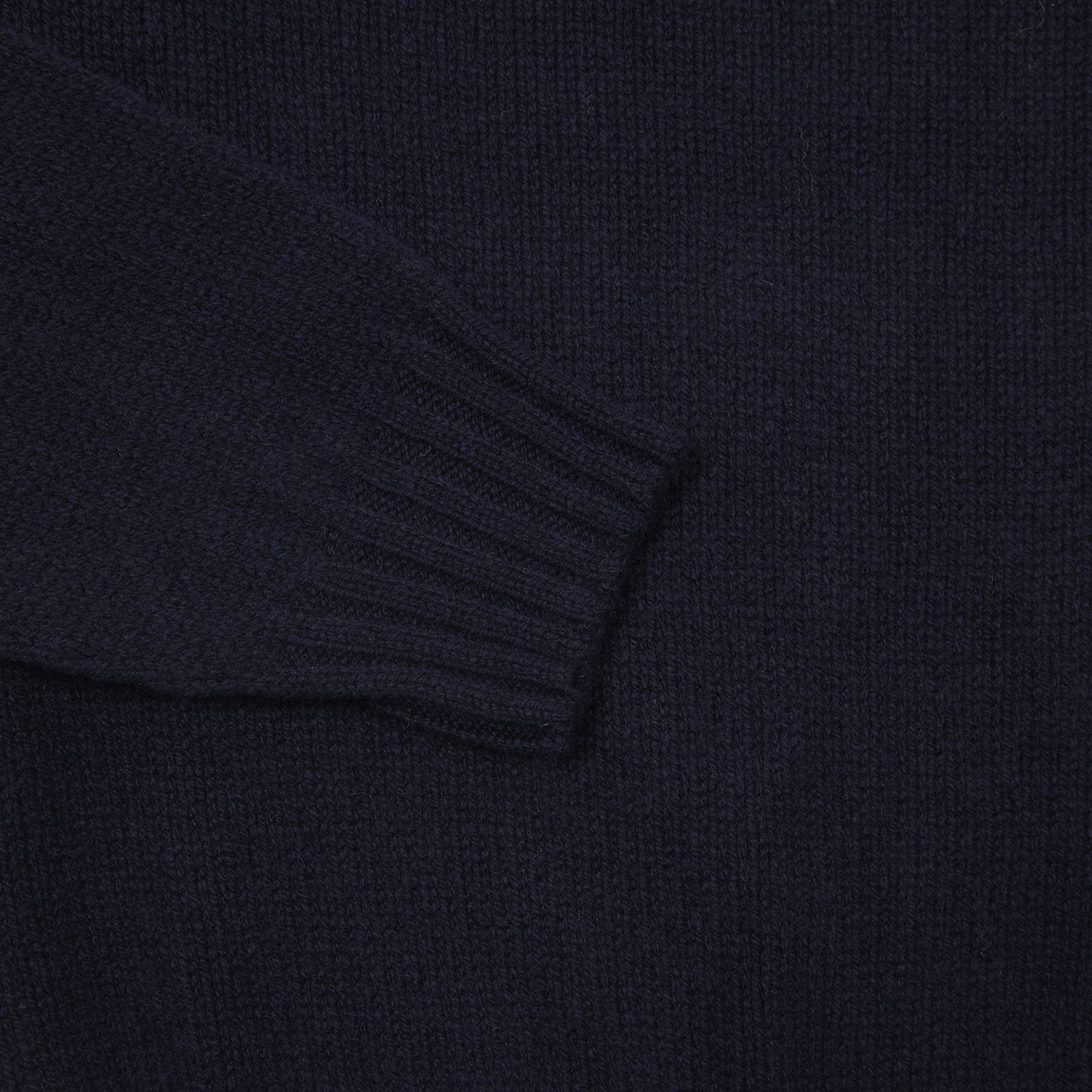 Harley Roll-Neck Geelong Lambswool Jumper in Navy