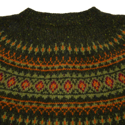 Harley Women's Fair Isle Yoke Cardigan in Harris