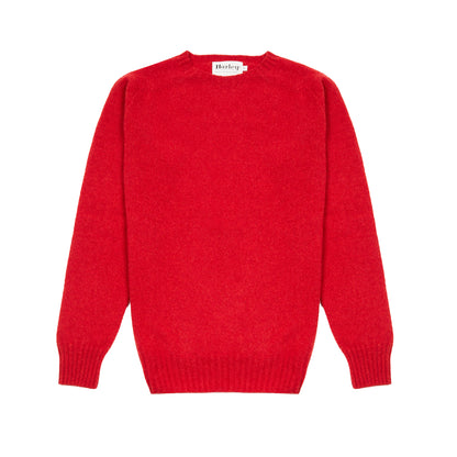 Harley Crew-Neck Lambswool Jumper in Jasper