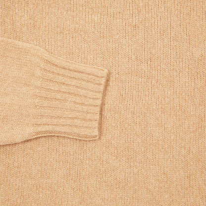 Harley Crew-Neck Lambswool Jumper in Sandstorm