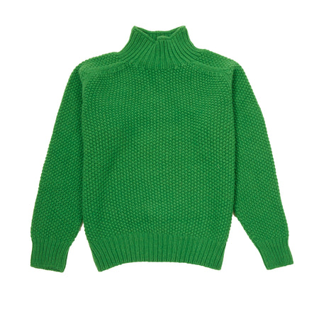 Harley Women's Moss Stitch High Neck Jumper in Pagoda