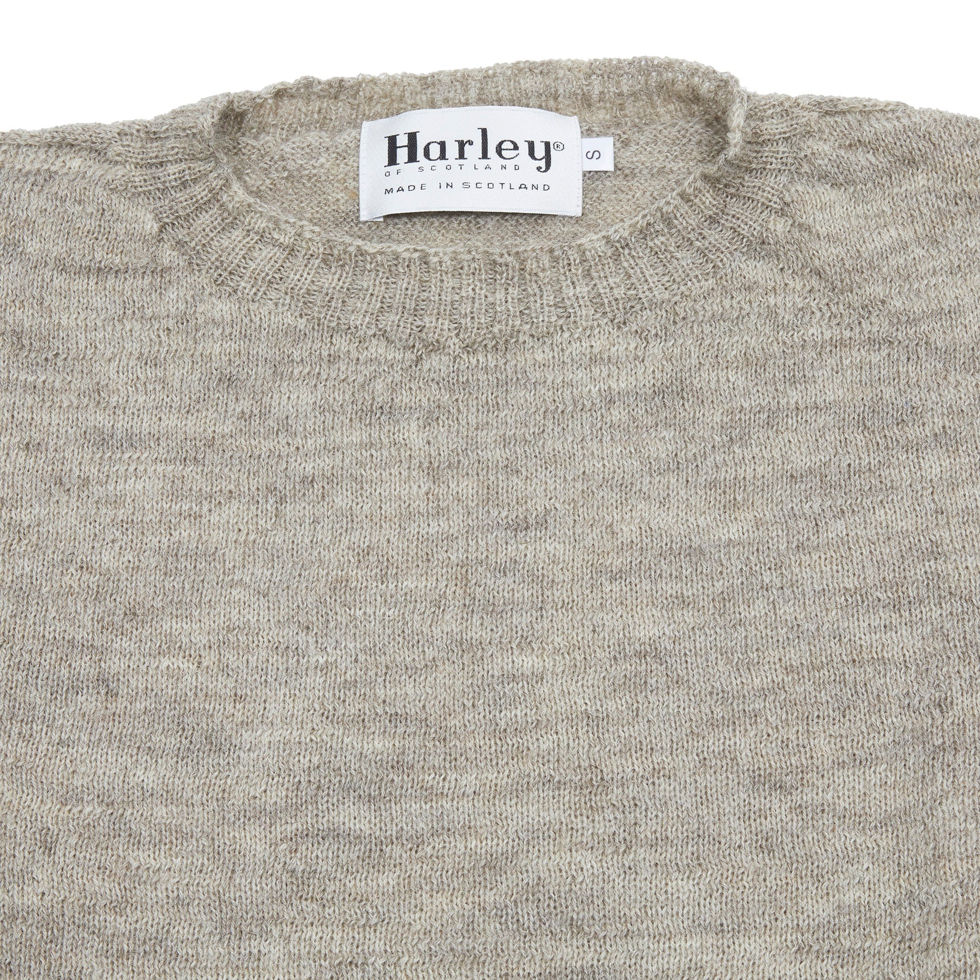 Harley Voe True Shetland Jumper in Natural Silver