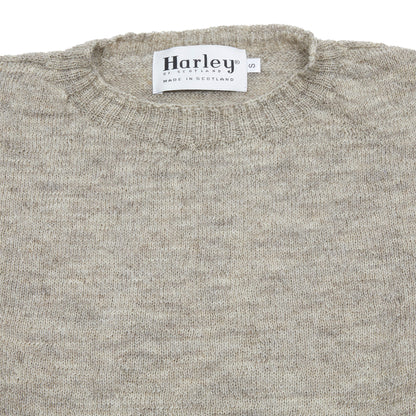 Harley Voe True Shetland Jumper in Natural Silver