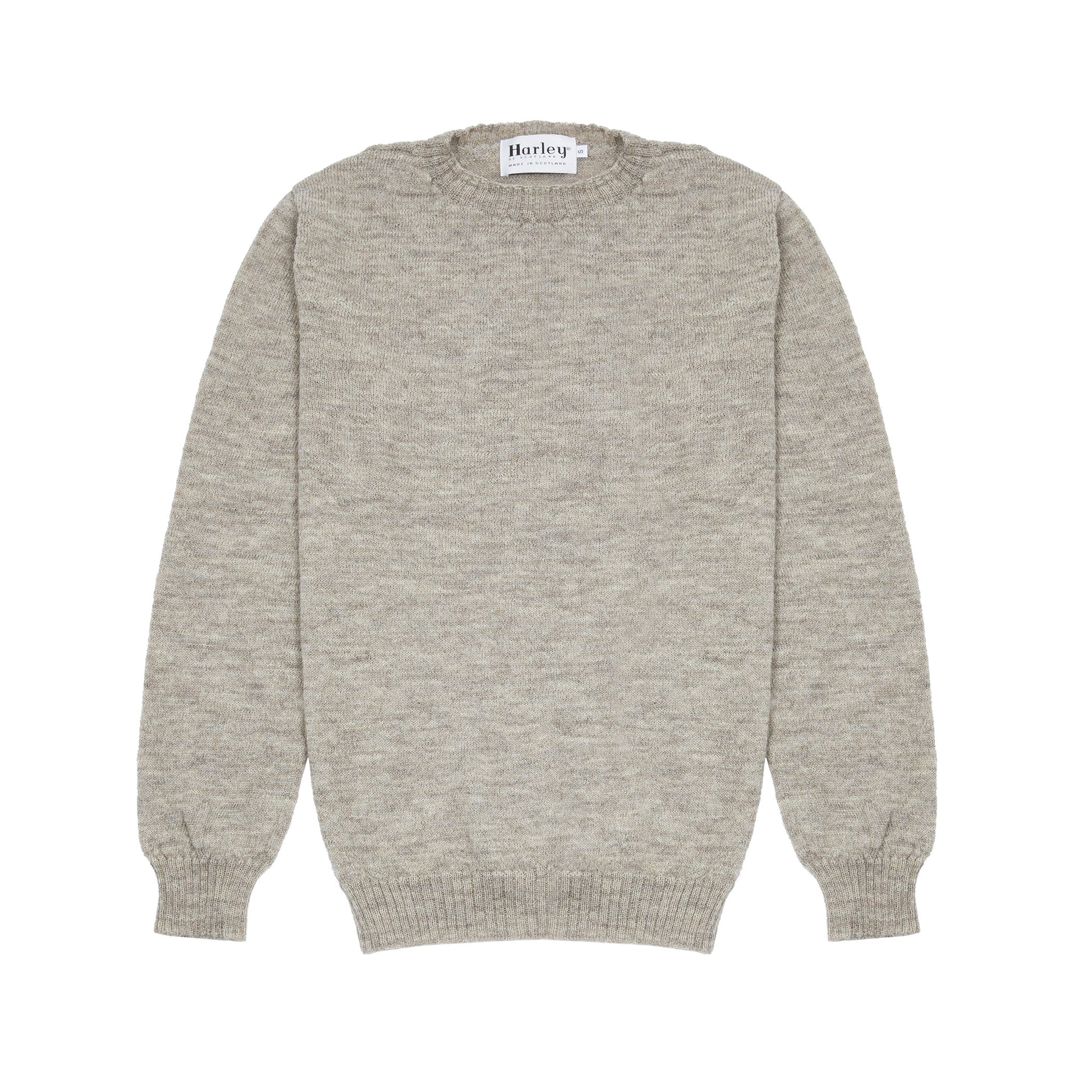 Harley Voe True Shetland Jumper in Natural Silver
