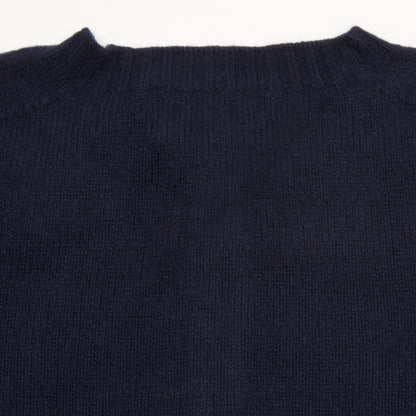 Harley Women's Lambswool Cardigan in Nero Navy