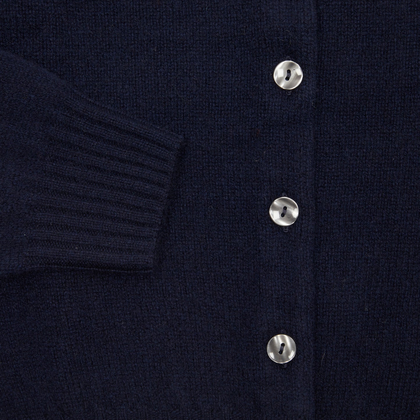 Harley Women's Lambswool Cardigan in Nero Navy