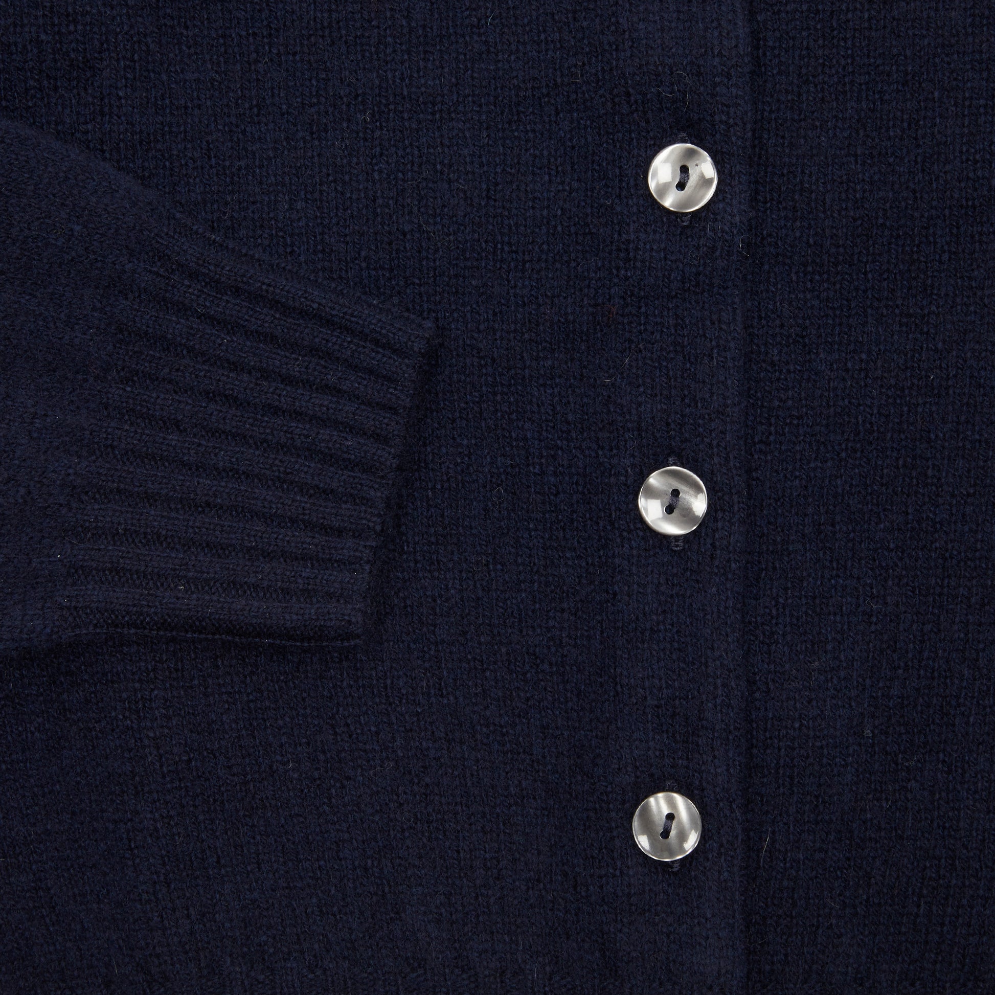Harley Women's Lambswool Cardigan in Nero Navy