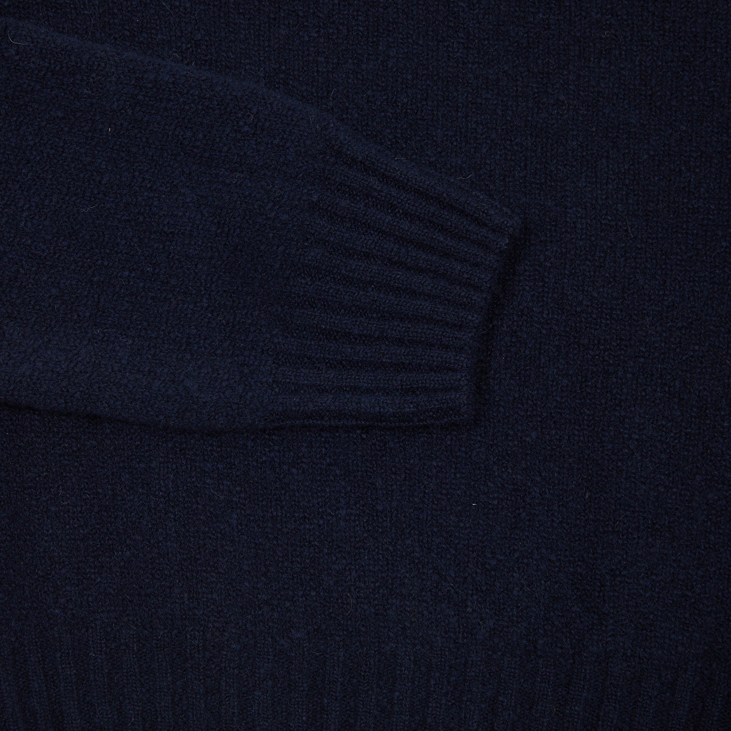 Harley Women's Roll Neck Geelong Lambswool Jumper in Nero Navy