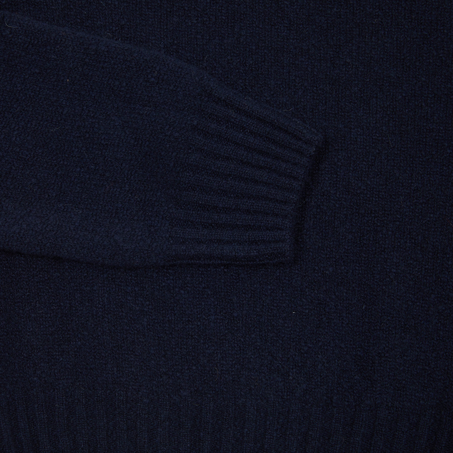 Harley Women's Roll Neck Geelong Lambswool Jumper in Nero Navy