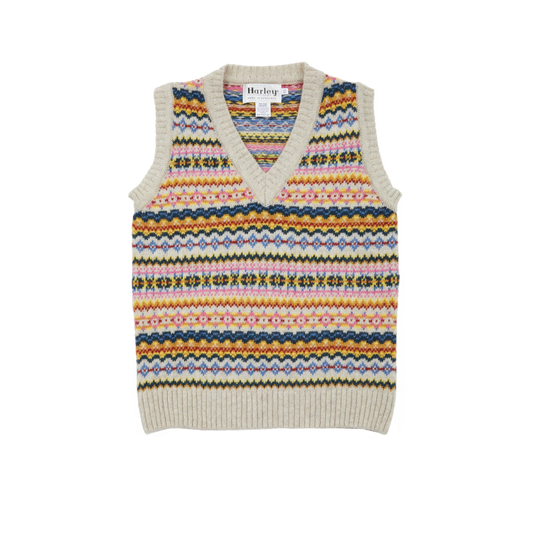 Harley Women's Fair Isle Slip Over in Putty