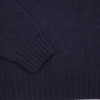 Harley Crew-neck Supersoft Shetland Jumper in New Navy