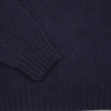 Harley Crew-neck Supersoft Shetland Jumper in New Navy