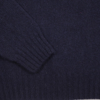 Harley Crew-neck Supersoft Shetland Jumper in New Navy