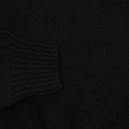 Harley Roll-Neck Lambswool Jumper in Black