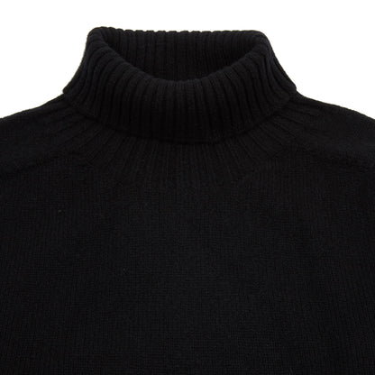 Harley Roll-Neck Lambswool Jumper in Black