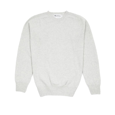 Harley Crew-Neck Lambswool Jumper in Nuage