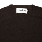Harley Crew-neck Voe True Shetland Jumper in Black