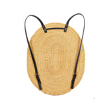 Ines Bressand No9 Oval Backpack in Natural Black