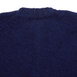 Jamieson's Crew-neck Shetland Jumper in Eclipse Blue