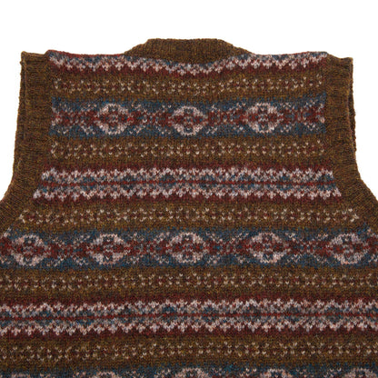 Jamieson's V-neck Fair Isle Bracken Slipover