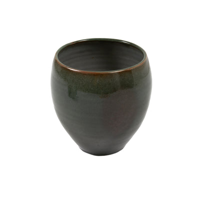 Keramische Werkstatt Margaretenhöhe Hand Thrown Stoneware Tulip Vase Dark Green