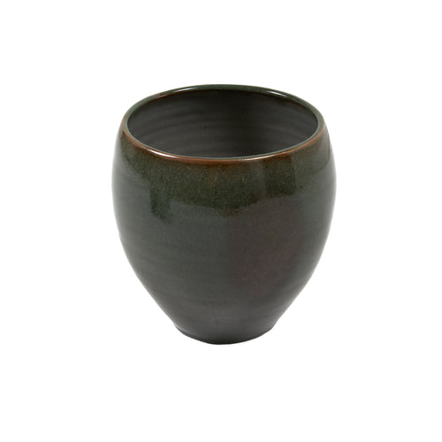 Keramische Werkstatt Margaretenhöhe Hand Thrown Stoneware Tulip Vase Dark Green