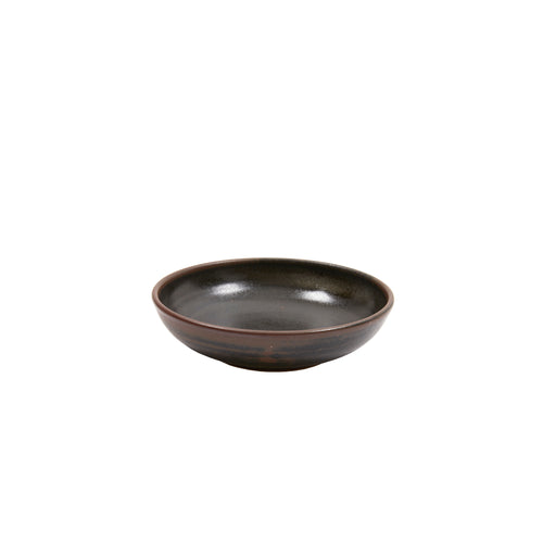 Keramische Werkstatt Margaretenhöhe Hand Thrown Stoneware Dessert Bowl in Black