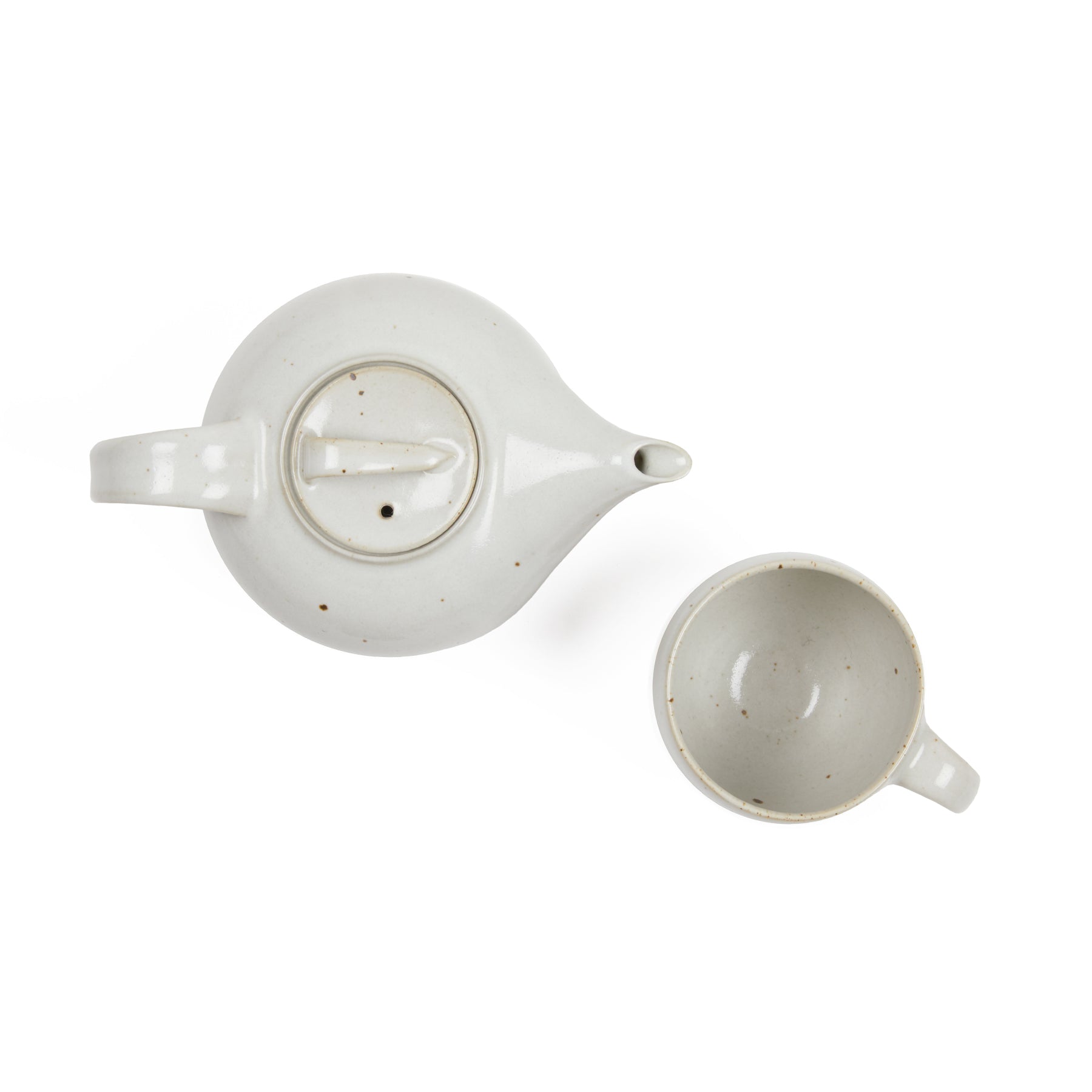 Keramische Werkstatt Margaretenhöhe Hand Thrown Large Teapot in White