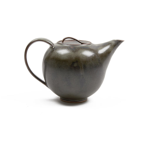 Keramische Werkstatt Margaretenhöhe Large Hand Thrown Stoneware Teapot in Black Nr. 36