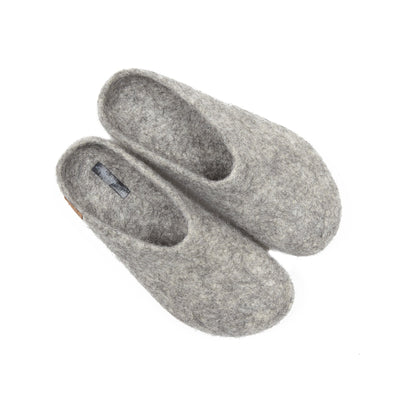 Magicfelt Grotlandschaf Wool Slippers in grey
