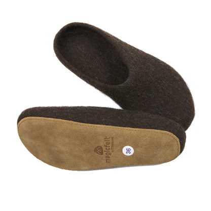 Magicfelt Juraschaf Wool Slippers in brown