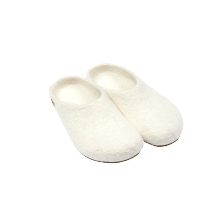 Magicfelt Moorschnucke Wool Slippers in White