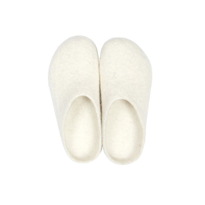 Magicfelt Moorschnucke Wool Slippers in White