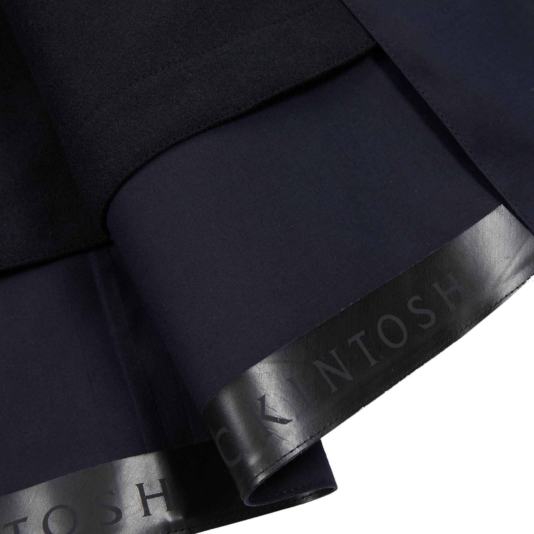Mackintosh Dunoon GR-1002D Bonded Cotton Raincoat with Wool Liner in Navy