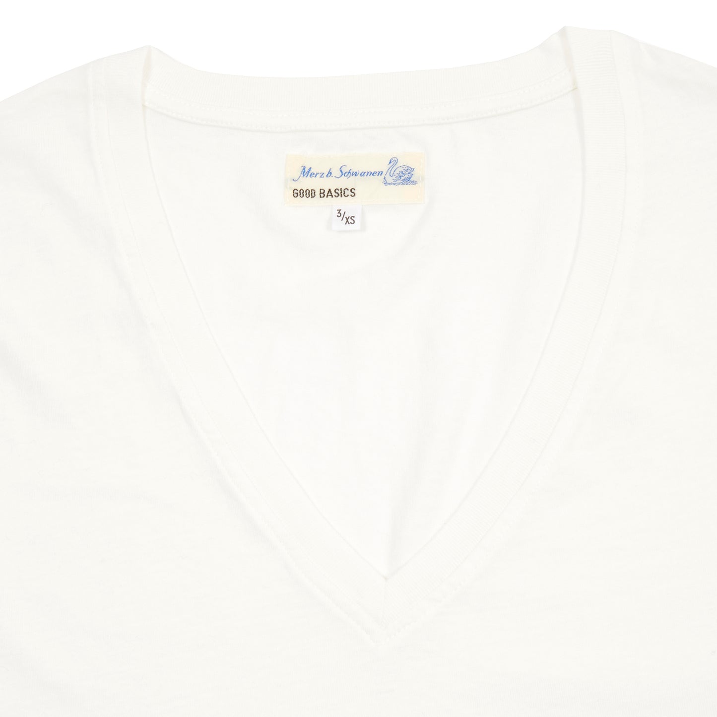 Merz b Schwanen Women's V-neck T-shirt in White