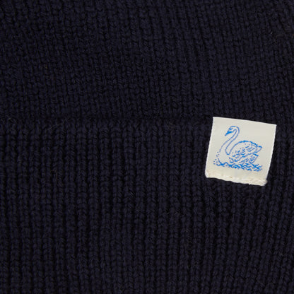 Merz b Schwanen Good Basics Beanie in Dark Navy
