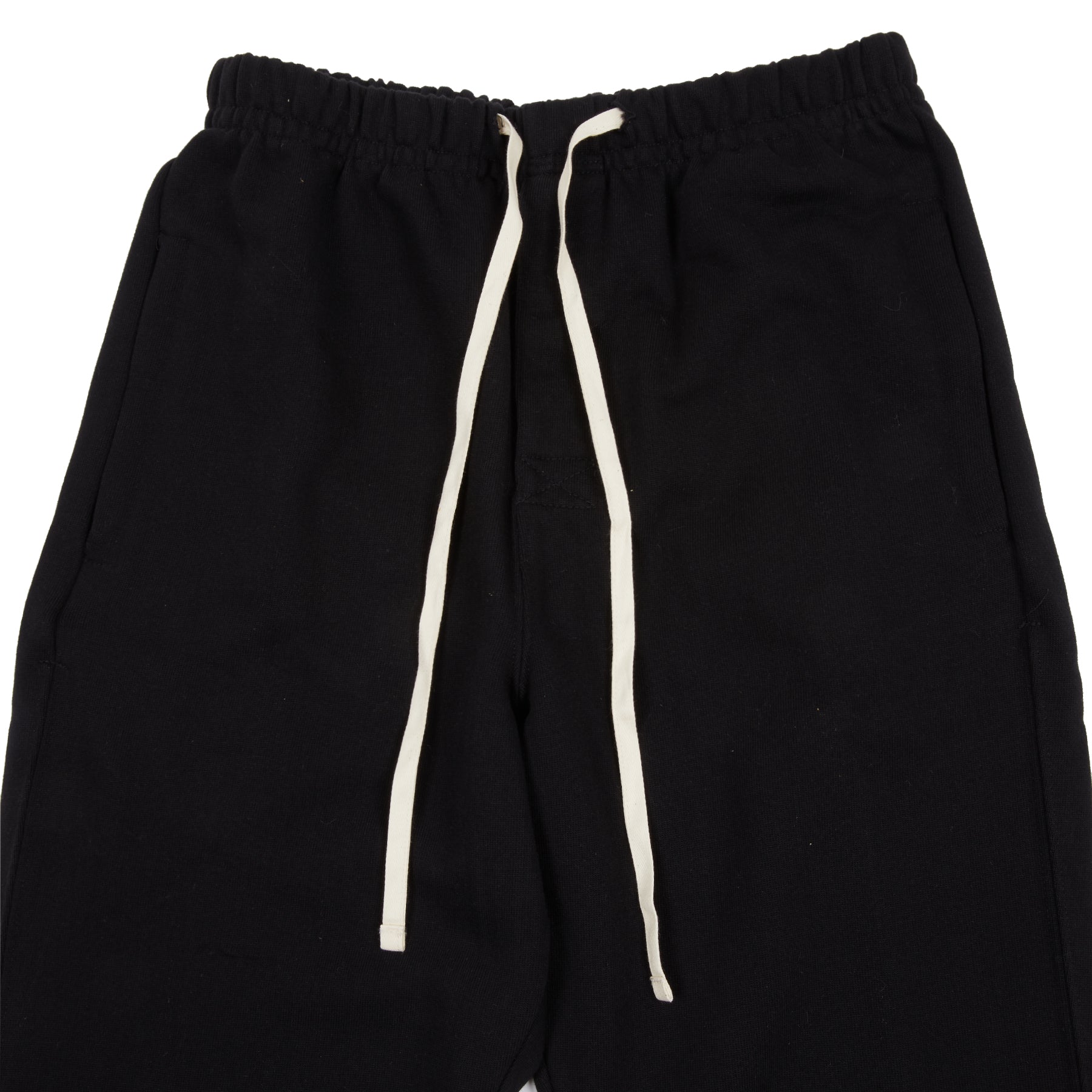 Merz b Schwanen 3S50.99 GOOD ORIGINALS men's sweat pants open leg with fly | deep black PRIMA STRONG 3-THREAD | 100% CO organic