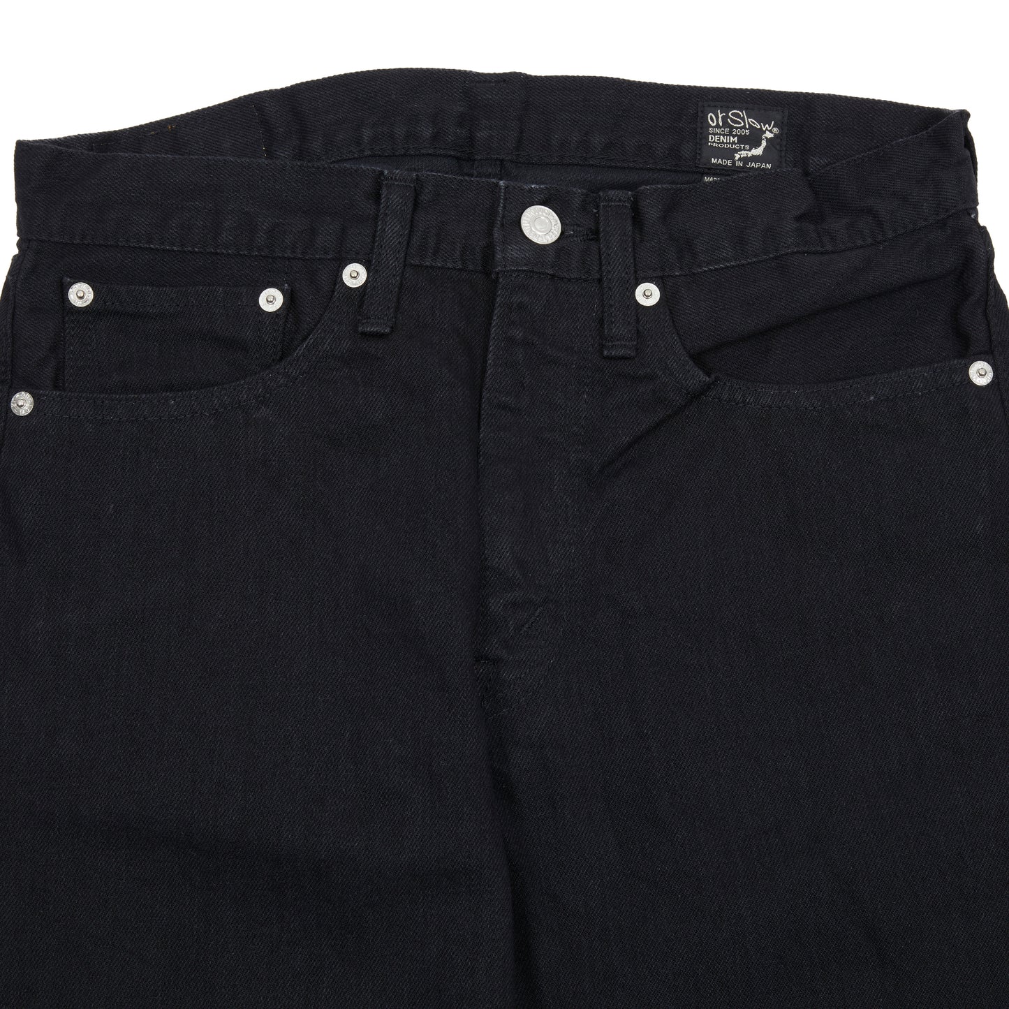 Orslow 107 Ivy Slim Fit Black Denim Jeans
