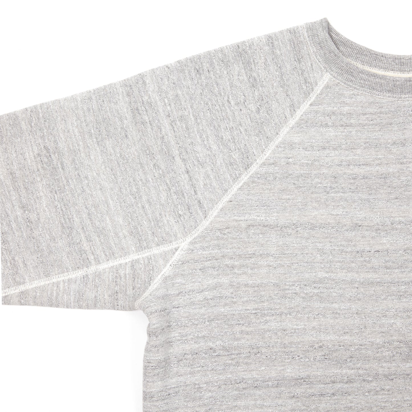 Orslow Melange Cotton Sweatshirt in Grey