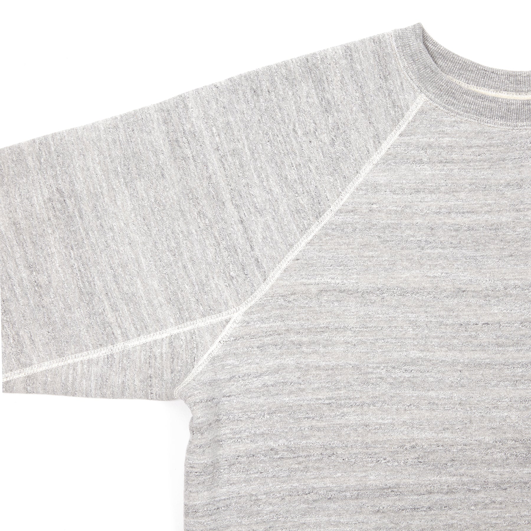 Orslow Melange Cotton Sweatshirt in Grey