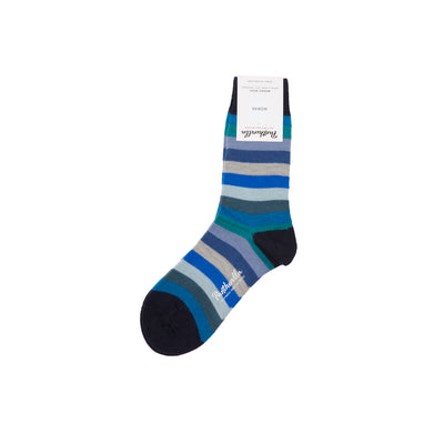 Pantherella Women's Suzannah Stripe Socks in Navy