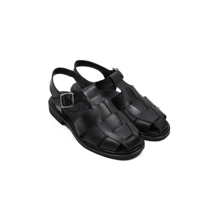 Paraboot Women's Iberis Chasse Sandals in Noir