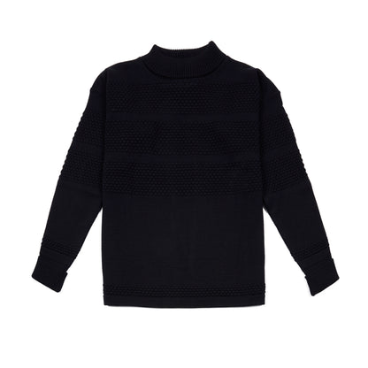 SNS Herning Crew Neck Fisherman Original Jumper in Navy