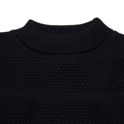 SNS Herning Crew Neck Fisherman Original Jumper in Navy