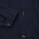 Valstar Zipped Vintage Finish Jacket in Navy