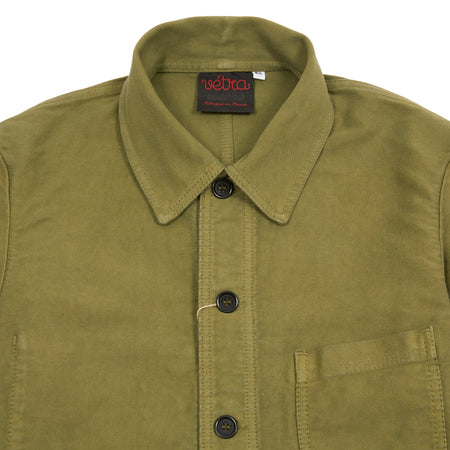 Vetra 3M86/5 French Moleskin Workwear Jacket in Olive